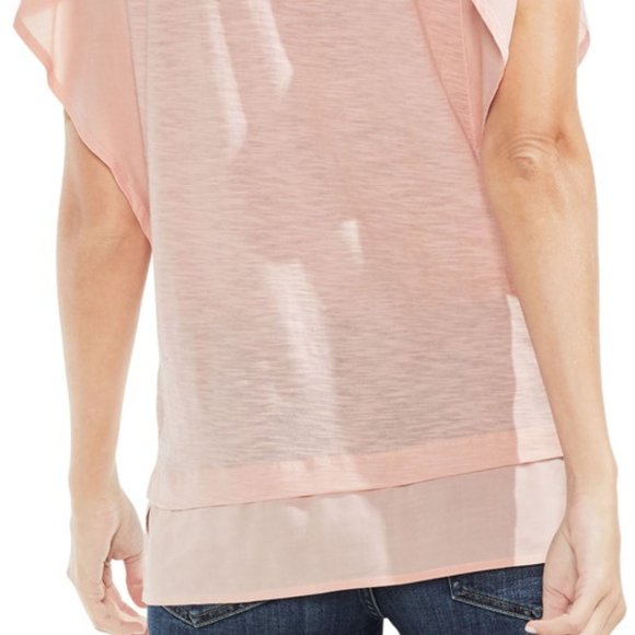 BOGO!! VINCE CAMUTO Ruffle Sleeve Pink Top XS - Picture 8 of 8